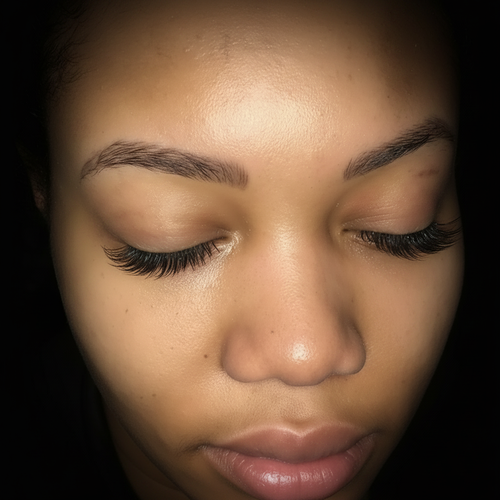 Classic Lash Photo with Black Background